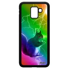 Чехол на смартфон Galaxy J6 2018, "Белка" Белочка Рыжая Utaupia