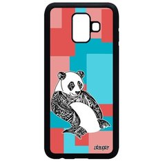 Чехол на смартфон Samsung Galaxy A6 2018, "Панда" Тибет Детеныш Utaupia