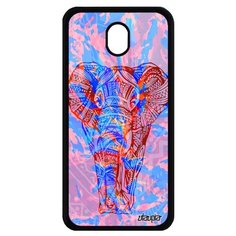 Чехол на смартфон Galaxy J7 2017, "Слон" Elephant Африканский Utaupia