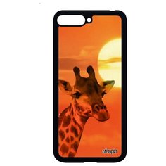 Чехол на смартфон Y6 2018, "Жираф" Giraffe Саванна Utaupia