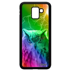 Чехол на смартфон Galaxy J6 2018, "Сова" Хищник Животные Utaupia