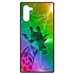 Чехол на смартфон Galaxy Note 10, "Жираф" Giraffe Животное Utaupia