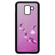 Чехол на смартфон Galaxy J6 2018, "Чайки" Моевка Буревестник Utaupia