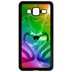 Чехол на смартфон Galaxy J3 2016, "Фламинго" Семья Символ Utaupia