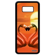 Чехол на смартфон Galaxy S8 Plus, "Фламинго" Пара Любовь Utaupia