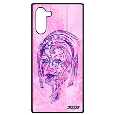 Чехол на смартфон Galaxy Note 10, "Портрет женщины" Этнический Цветок Utaupia