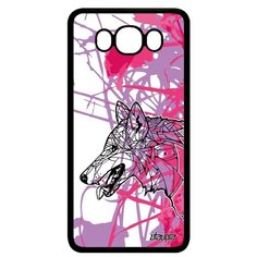 Чехол на смартфон Galaxy J7 2016, "Волк" Древний Хищник Utaupia