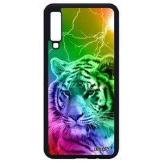 Чехол на смартфон Galaxy A7 2018, "Царь тигр" Хищник Зверь Utaupia