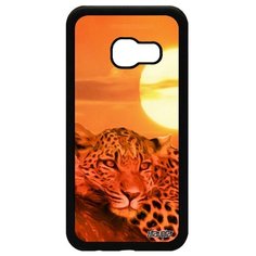 Чехол на смартфон Galaxy A3 2017, "Леопард" Пантера Хищник Utaupia