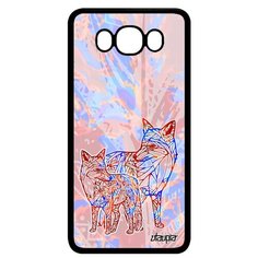 Чехол на смартфон Galaxy J7 2016, "Лиса" Хитрая Зверь Utaupia