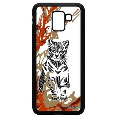 Чехол на смартфон Samsung Galaxy J6 2018, "Кот" Пушистый Маленький Utaupia