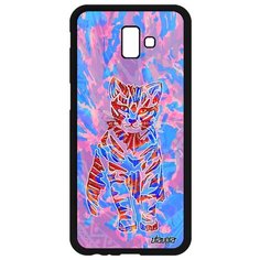 Чехол на смартфон Galaxy J6 Plus 2018, "Кот" Дикий Котенок Utaupia