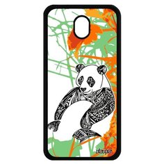 Чехол на смартфон Galaxy J7 2017, "Панда" Бамбук Медведь Utaupia