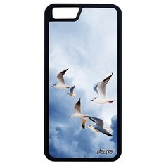 Чехол на смартфон Apple iPhone 6 6S Plus, "Чайки" Птицы Моевка Utaupia
