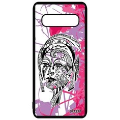 Чехол на смартфон Galaxy S10, "Портрет женщины" Цветок Woman Utaupia