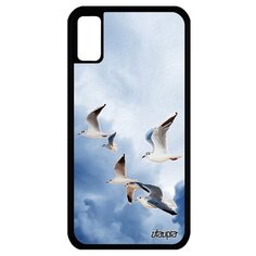 Чехол на смартфон iPhone X, "Чайки" Крачка Буревестник Utaupia