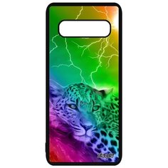 Чехол на смартфон Galaxy S10, "Леопард" Африка Охота Utaupia