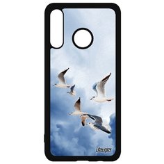 Чехол на смартфон P30 Lite, "Чайки" Море Моевка Utaupia