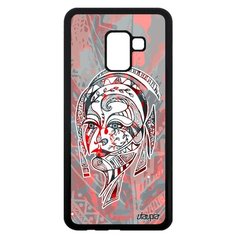 Чехол на смартфон Galaxy A8 2018, "Портрет женщины" Трибал Девушка Utaupia