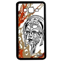 Чехол на смартфон Samsung Galaxy Grand Prime, "Портрет женщины" Девушка Цветок Utaupia