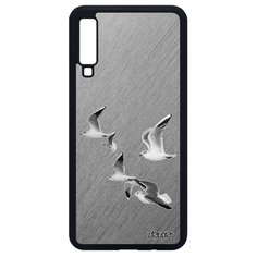 Чехол на смартфон Samsung Galaxy A7 2018, "Чайки" Крачка Моевка Utaupia
