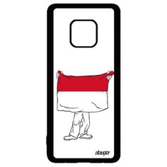 Чехол на смартфон Mate 20 Pro, "Флаг Монако с руками" Путешествие Патриот Utaupia