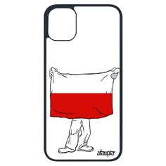 Чехол на смартфон iPhone 11 pro, "Флаг Польши с руками" Путешествие Патриот Utaupia