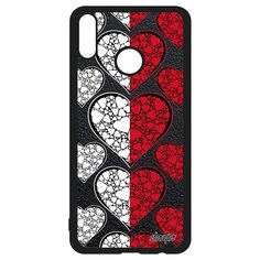 Чехол на смартфон Honor 8X, "Флаг Монако с сердцем" Путешествие Государственный Utaupia