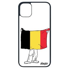 Чехол на смартфон iPhone 11 pro, "Флаг Бельгии с руками" Путешествие Страна Utaupia