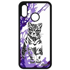 Чехол на смартфон Huawei P20 Lite, "Кот" Котенок Дикий Utaupia