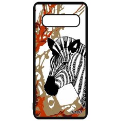 Чехол на смартфон Samsung Galaxy S10 Plus, "Зебра" Лошадь Horse Utaupia