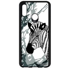 Чехол на смартфон P Smart 2019, "Зебра" Саванна Zebra Utaupia