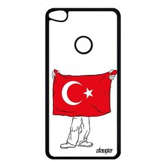 Чехол на смартфон P8 / P9 Lite 2017, "Флаг Турции с руками" Путешествие Патриот Utaupia