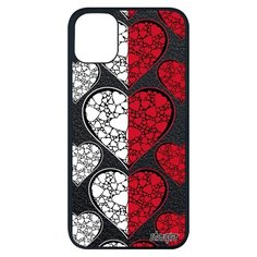 Чехол на смартфон Apple iPhone 11 pro max, "Флаг Монако с сердцем" Любовь Страна Utaupia