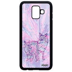 Чехол на смартфон Galaxy A6 2018, "Лиса" Охота Хитрая Utaupia