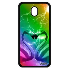 Чехол на смартфон Galaxy J7 2017, "Фламинго" Птицы Самец Utaupia