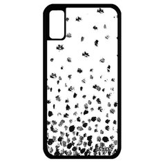 Чехол на смартфон Apple iPhone X, "Снег" Кружочки Пятна Utaupia