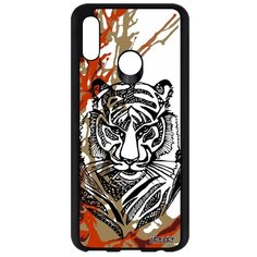 Чехол на смартфон Huawei P Smart 2019, "Тигр" Tiger Зверь Utaupia