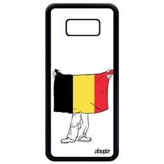 Чехол на смартфон Galaxy S8 Plus, "Флаг Бельгии с руками" Патриот Туризм Utaupia