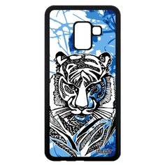 Чехол на смартфон Galaxy A8 2018, "Тигр" Зверь Африка Utaupia
