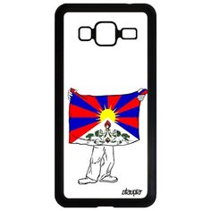 Чехол на смартфон Galaxy J3 2016, "Флаг Тибета с руками" Государственный Страна Utaupia