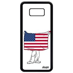Чехол на смартфон Galaxy S8 Plus, "Флаг Соединенных Штатов с руками" Государственный Патриот Utaupia