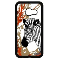 Чехол на смартфон Samsung Galaxy A3 2017, "Зебра" Африка Horse Utaupia