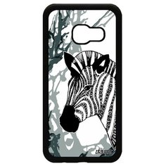 Чехол на смартфон Samsung Galaxy A3 2017, "Зебра" Саванна Лошадь Utaupia