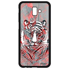 Чехол на смартфон Samsung Galaxy J6 Plus 2018, "Тигр" Охота Африка Utaupia