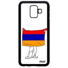 Чехол на смартфон Samsung Galaxy A6 2018, "Флаг Армении с руками" Патриот Государственный Utaupia