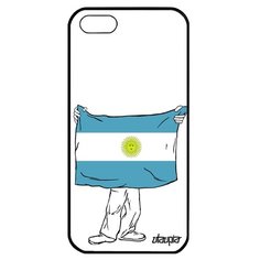 Чехол на смартфон iPhone 5 5S SE, "Флаг Аргентины с руками" Страна Путешествие Utaupia