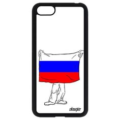 Чехол на смартфон Huawei Y5 2018, "Флаг России с руками" Страна Путешествие Utaupia