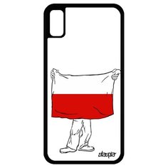 Чехол на смартфон Apple iPhone XR, "Флаг Польши с руками" Страна Путешествие Utaupia