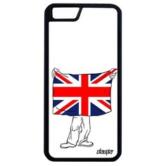 Чехол на смартфон Apple iPhone 6 6S Plus, "Флаг английский с руками" Туризм Государственный Utaupia